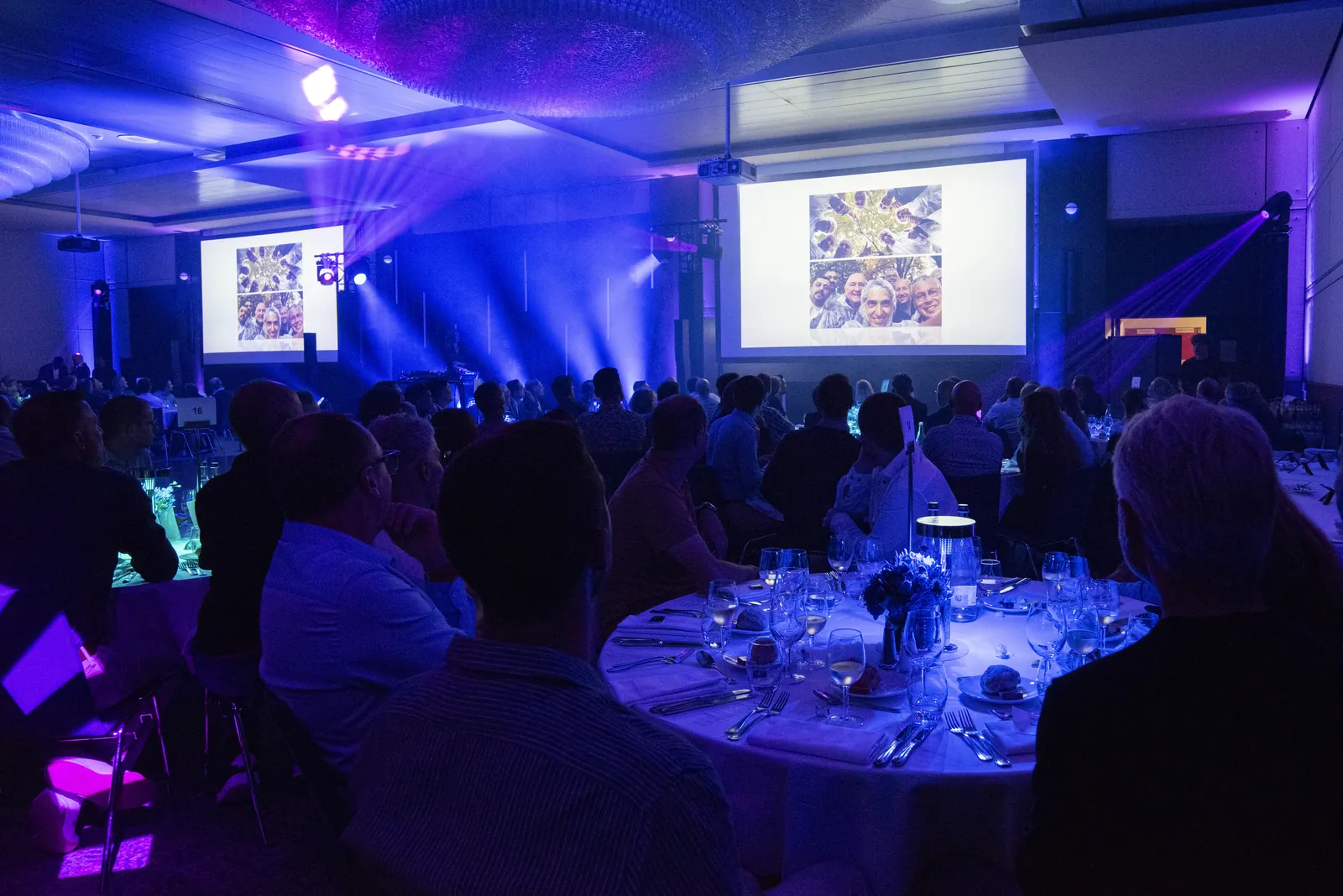 Dîner de gala et mise en lumière, Acrotec à Genève, Moon Suisse