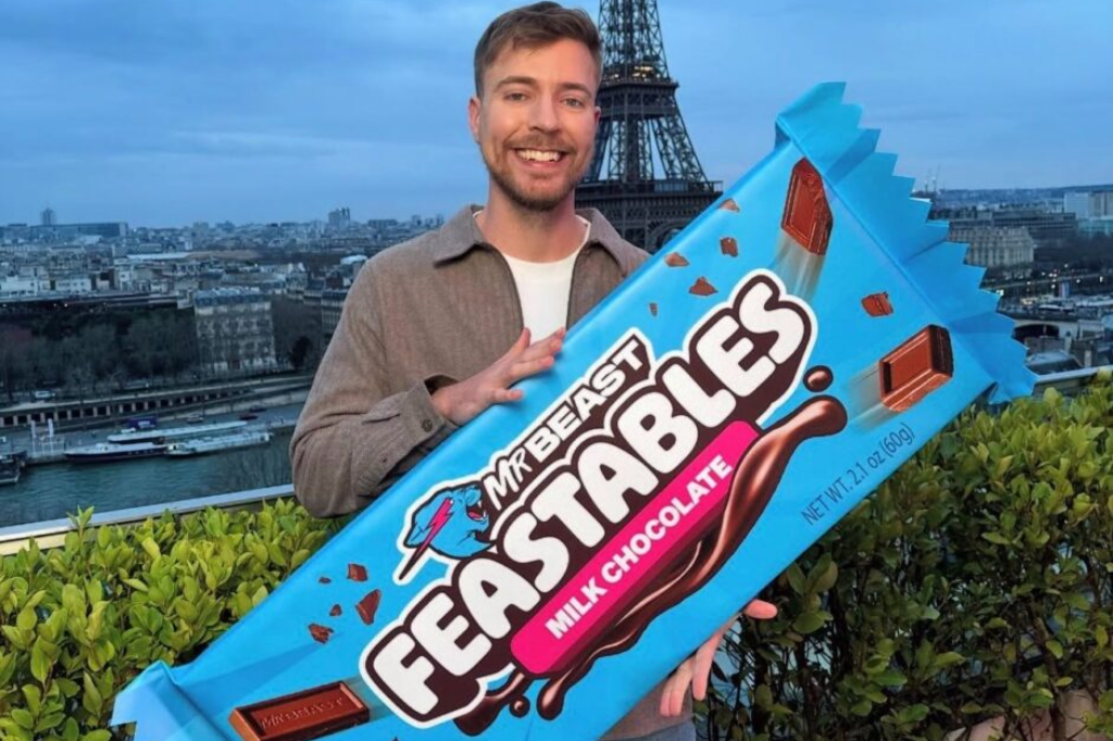 Scénographie du lancement Feastables