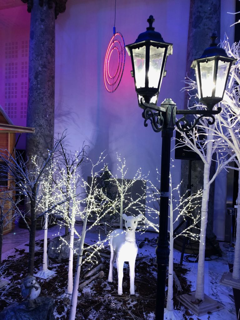 Détails de la décoration hivernale