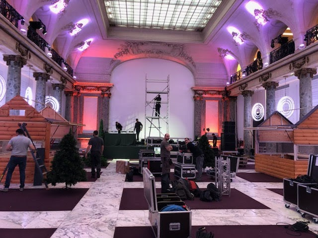 Mise en place de la scénographie