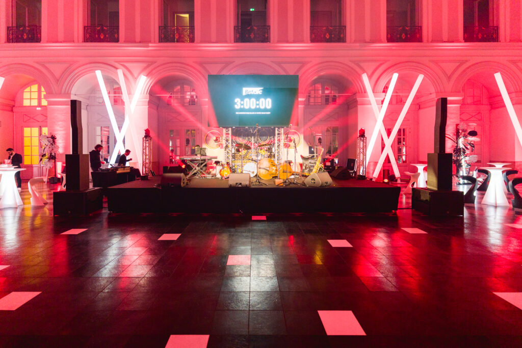 Scène et groupe de musique de la soirée Betclic