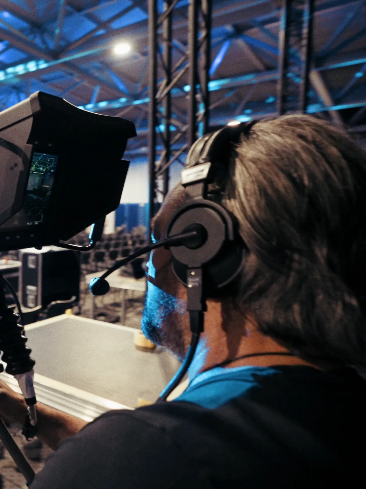 Cadreur de la régie vidéo pendant la plénière du congrès CjD Supernova
