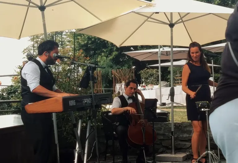 Live band sur la terrasse de l'Hôtel du Léman pour les 20 ans de Fraikin Suisse
